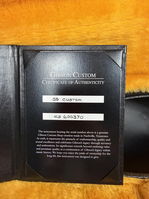 Gibson Custom M2M SG Custom - Antique Navelina Orange -