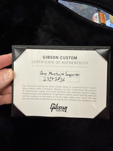 2023 Gibson Custom Dave Mustaine Signature Songwriter - Ebony -