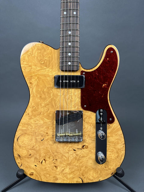 Fender Custom Shop Artisan Collection Maple Burl Telecaster - Aged Natural - 