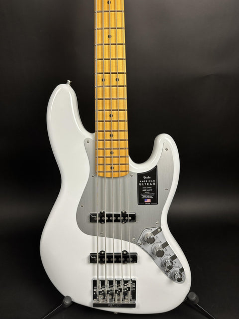 Fender American Ultra II Jazz Bass V - Avalanche w/ Maple Fingerboard - 