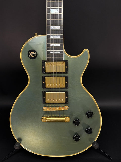 Gibson Custom Les Paul Axcess Custom 3-Pickup Gold Hardware Murphy Lab Ultra Light Aged - Antique Pelham Blue -