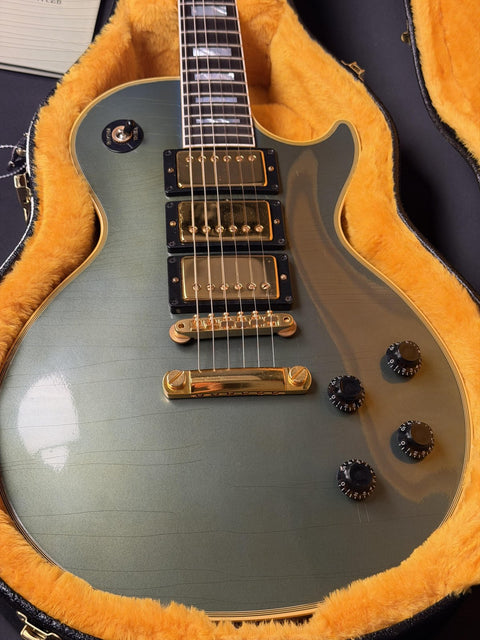 Gibson Custom Les Paul Axcess Custom 3-Pickup Gold Hardware Murphy Lab Ultra Light Aged - Antique Pelham Blue -