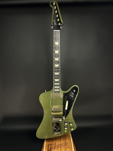 Gibson Custom M2M 1963 Firebird V w/ Maestro Vibrola - Verdoro Green over Pelham Blue Gold Hardware -
