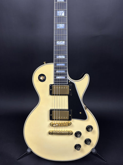 Gibson Custom M2M 1957 Les Paul Custom Reissue - Vintage White Gloss w/ Carmelita Neck - 