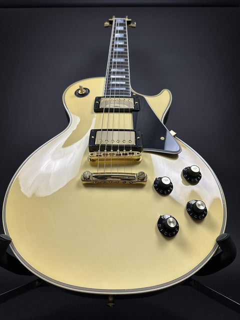 Gibson Custom M2M 1957 Les Paul Custom Reissue - Vintage White Gloss w/ Carmelita Neck - 