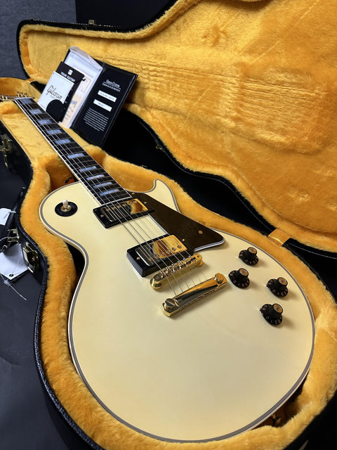 Gibson Custom M2M 1957 Les Paul Custom Reissue - Vintage White Gloss w/ Carmelita Neck - 