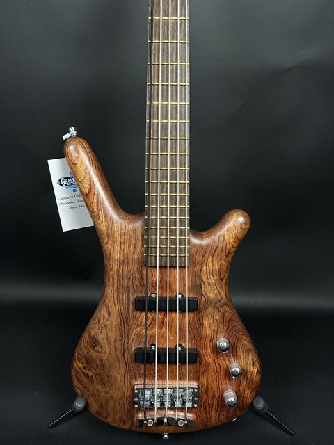 2007 Warwick Pro Series Corvette Standard 5-String Active - Natural Bubinga - 