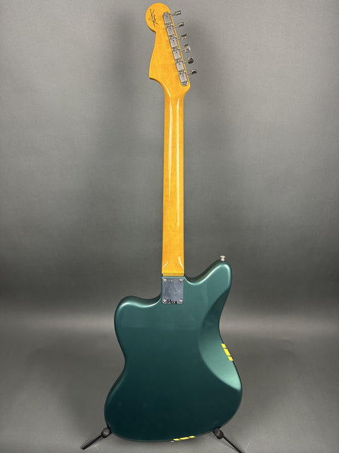 Fender Custom Shop 1962 Jazzmaster Time Capsule - Aged Sherwood Green w/ Graffiti Yellow Competition Stripe - 