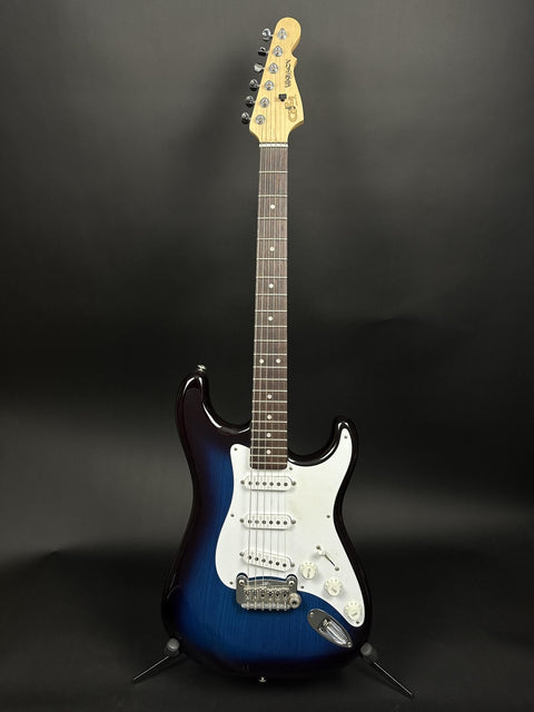 1990s G&L Legacy USA Fullerton Deluxe - Blue Burst w/ Rosewood Fingerboard - 