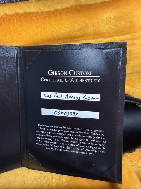 Gibson Custom Les Paul Axcess Custom Figured Top - Caribbean Blue Gold Hardware Gloss