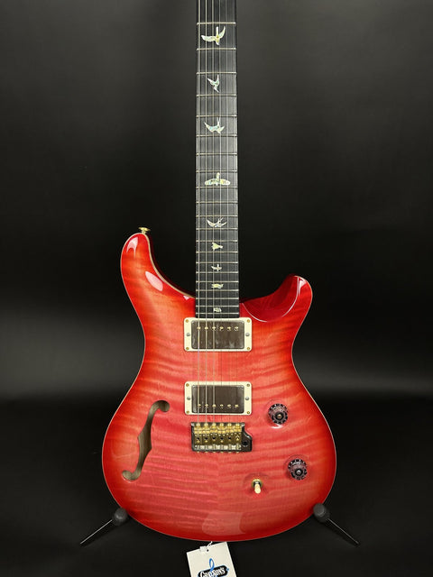 2018 PRS Wood Library Custom 24 Semi-Hollow - Bonnie Pink - 