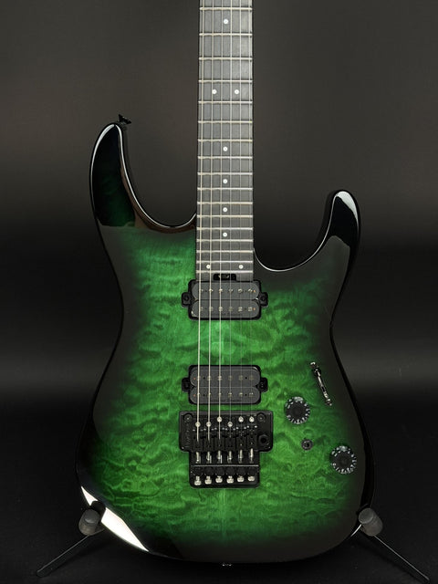 Charvel Pro-Mod Plus Dinky DK24 HH FR QM EB - Cloaked Emerald Green