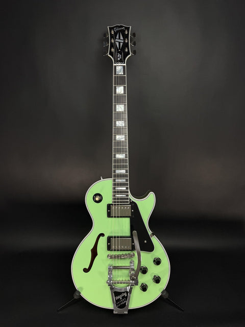 Gibson Custom Limited Edition Greatest Hits Volume II Les Paul Custom F-Hole B7 Bigsby - Two-Tone Green Gloss -