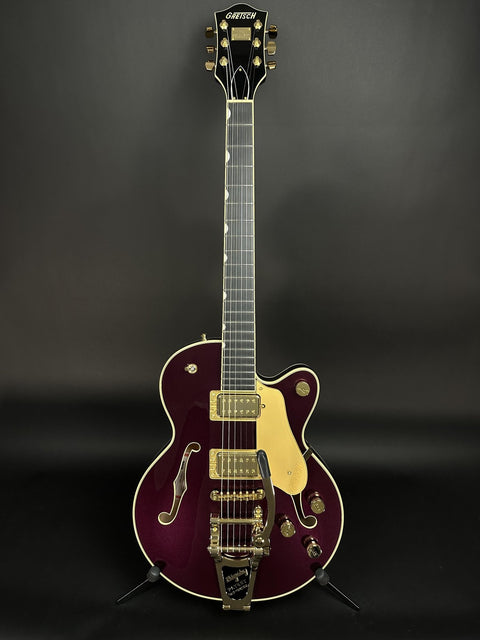 Gretsch Broadkaster Jr. LX Center Block with String-Thru Bigsby and Gold Hardware - Blackberry -