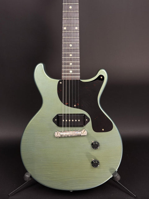 2026 Gibson Custom M2M 1958 Les Paul Junior Double Cut Murphy Lab Ultra Light Aged - Antique Pelham Blue