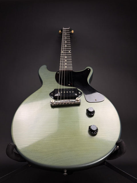 2026 Gibson Custom M2M 1958 Les Paul Junior Double Cut Murphy Lab Ultra Light Aged - Antique Pelham Blue