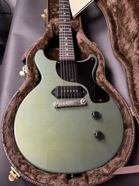 2026 Gibson Custom M2M 1958 Les Paul Junior Double Cut Murphy Lab Ultra Light Aged - Antique Pelham Blue