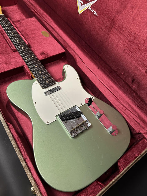 Fender Custom Shop Limited Edition 1960 Telecaster Journeyman Relic - Aged Sage Green Metallic -