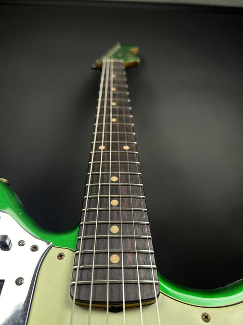 Fender Custom Shop 1964 Jaguar Journeyman Relic Painted Headcap - Candy Green -