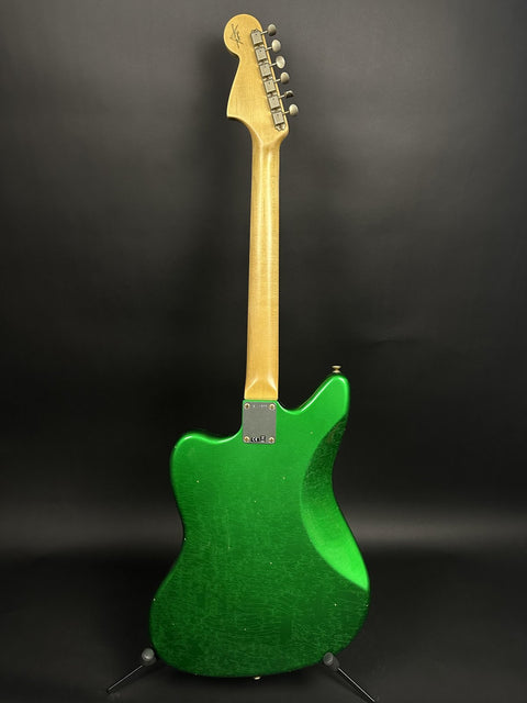 Fender Custom Shop 1964 Jaguar Journeyman Relic Painted Headcap - Candy Green -