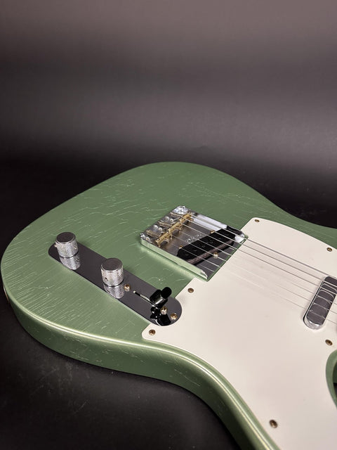 Fender Custom Shop Limited Edition 1960 Telecaster Journeyman Relic - Aged Sage Green Metallic -