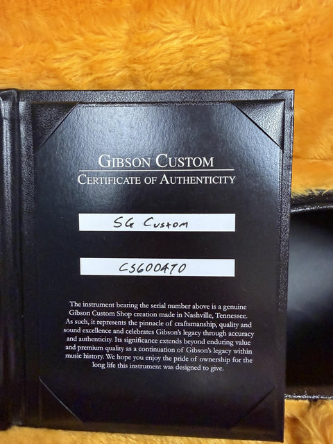 Gibson Custom M2M SG Custom - Racing Red Double Stinger Gloss Gold Hardware -