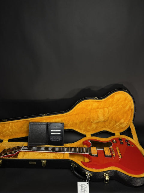 Gibson Custom M2M SG Custom - Racing Red Double Stinger Gloss Gold Hardware -