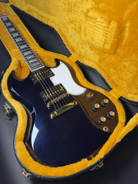 Gibson Custom M2M SG Custom Gloss Gold Hardware - Brunswick Blue