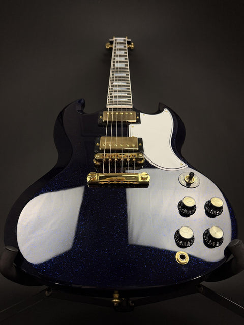 Gibson Custom M2M SG Custom Gloss Gold Hardware - Brunswick Blue