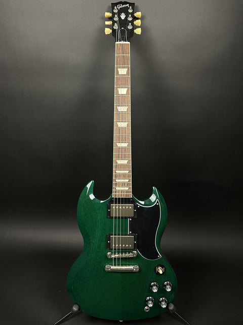 Gibson SG Standard '61 Stop Bar Translucent Teal -