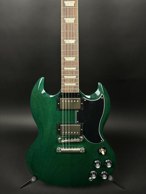 Gibson SG Standard '61 Stop Bar Translucent Teal -