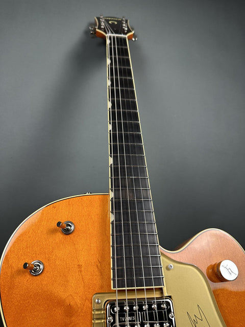 Gretsch G6120T-59 Vintage Select Edition '59 Chet Atkins Hollow Body With Bigsby - Vintage Orange Stain Lacquer - 