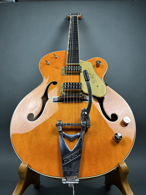 Gretsch G6120T-59 Vintage Select Edition '59 Chet Atkins Hollow Body With Bigsby - Vintage Orange Stain Lacquer - 