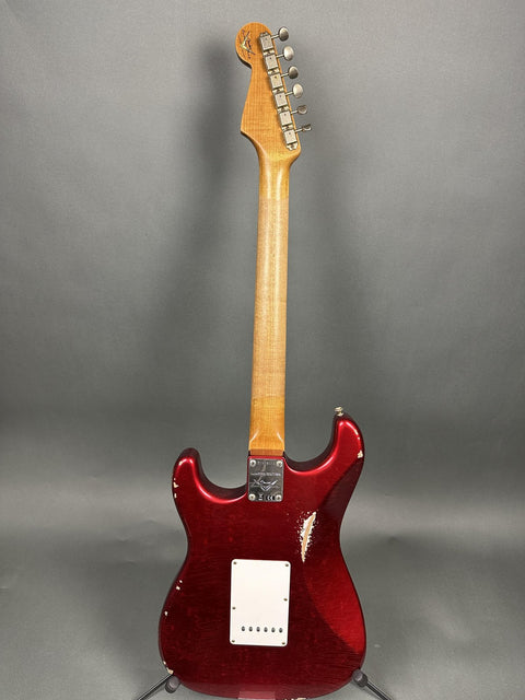 Fender Custom Shop Limited Edition 1963 Stratocaster Relic - Aged Candy Apple Red - 