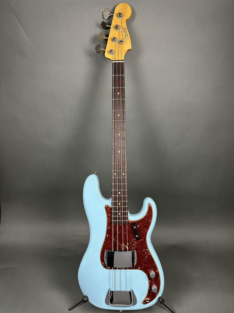 Fender Custom Shop 1963 Precision Bass - Aged Daphne Blue - 