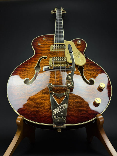 Gretsch G6136TGQM-59 Limited Edition Quilt Classic Falcon™ with Bigsby®, Ebony Fingerboard - Forge Glow