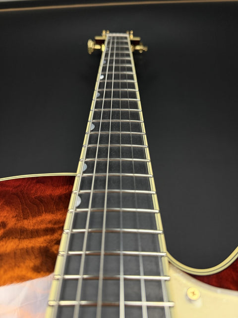 Gretsch G6136TGQM-59 Limited Edition Quilt Classic Falcon™ with Bigsby®, Ebony Fingerboard - Forge Glow