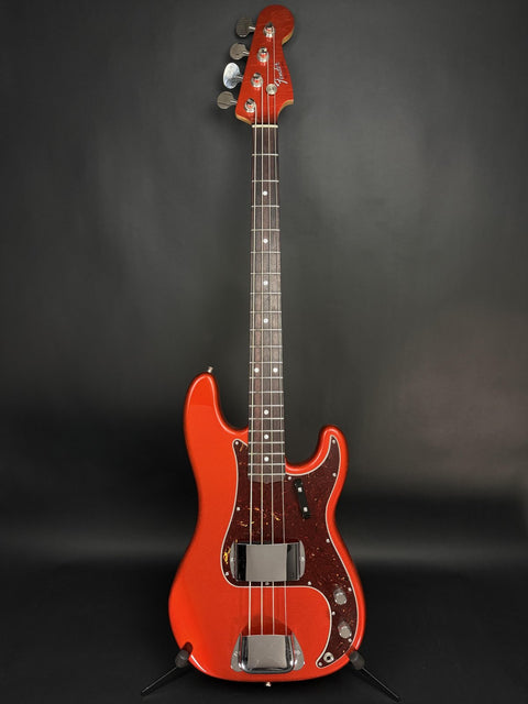 Fender Custom Shop 1966 Precision Bass Closet Classic - Candy Tangerine with Painted Headcap