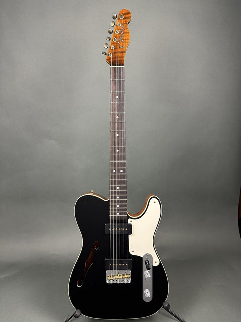 Fender Custom Shop Limited Edition P90 Telecaster Thinline - Aged Black - 