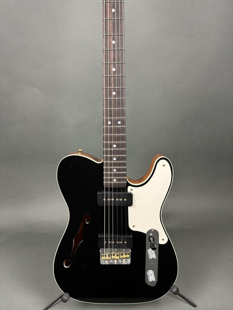 Fender Custom Shop Limited Edition P90 Telecaster Thinline - Aged Black - 