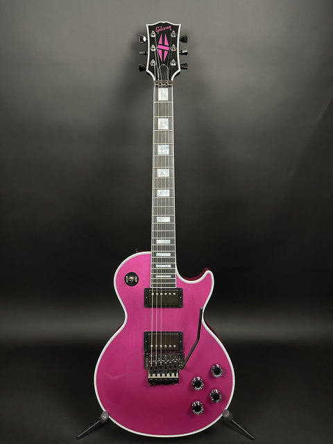 Gibson Custom M2M Les Paul Axcess Custom KJ Pink Harmoni w/ Double Stinger Floyd Rose Nitro Gloss -