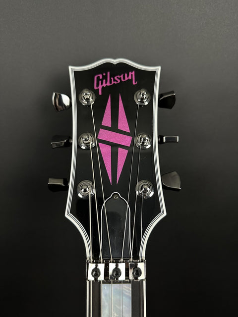 Gibson Custom M2M Les Paul Axcess Custom KJ Pink Harmoni w/ Double Stinger Floyd Rose Nitro Gloss -