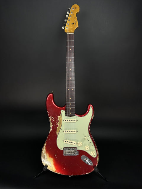 Fender Custom Shop 1963 Stratocaster Super Heavy Relic - Candy Apple Red -
