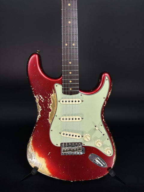 Fender Custom Shop 1963 Stratocaster Super Heavy Relic - Candy Apple Red -