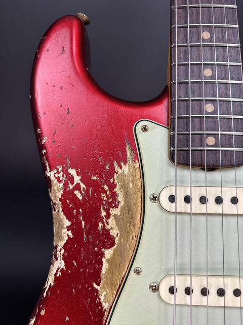 Fender Custom Shop 1963 Stratocaster Super Heavy Relic - Candy Apple Red