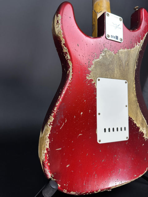 Fender Custom Shop 1963 Stratocaster Super Heavy Relic - Candy Apple Red