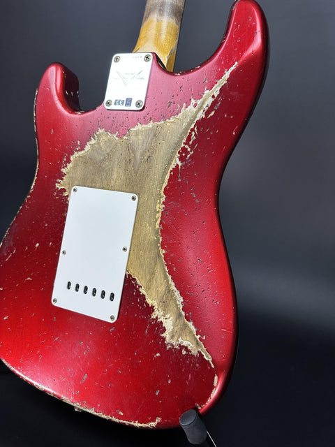 Fender Custom Shop 1963 Stratocaster Super Heavy Relic - Candy Apple Red