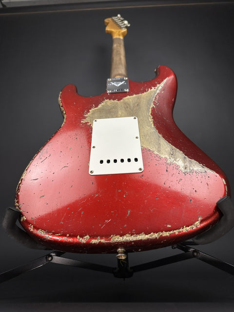 Fender Custom Shop 1963 Stratocaster Super Heavy Relic - Candy Apple Red -