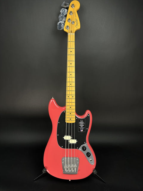 Fender American Professional Classic Mustang Bass - Faded Dakota Red