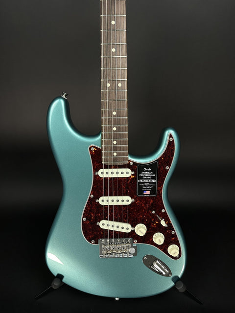 Fender American Professional Classic Stratocaster - Faded Sherwood Green Metallic -